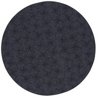 FEINSCHLINGE DESIGNER TEPPICH RUND CIRCLE - Schwarz/Grau, Textil (200/200cm) - Snapstyle