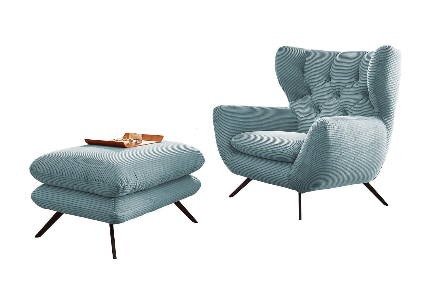 Kawola Sessel Hellblau 100x106x95 cm