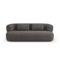 SOFA Jenny aus Boucle grau 3 Sitzplätze - Grau, Textil (90/73/178cm) - Micadoni