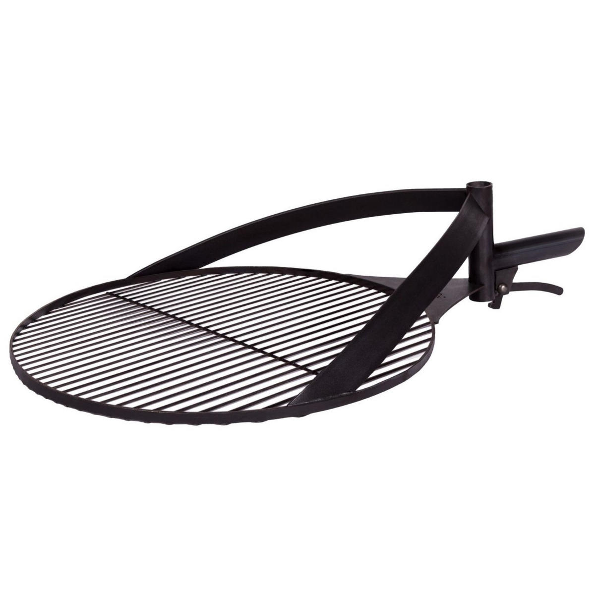 FEUERSCHALE-SET Washington Stahl Ø 80 cm mit Grillrost Ø 60 cm - Schwarz, Metall (80/110/80cm) - Mr. Deko