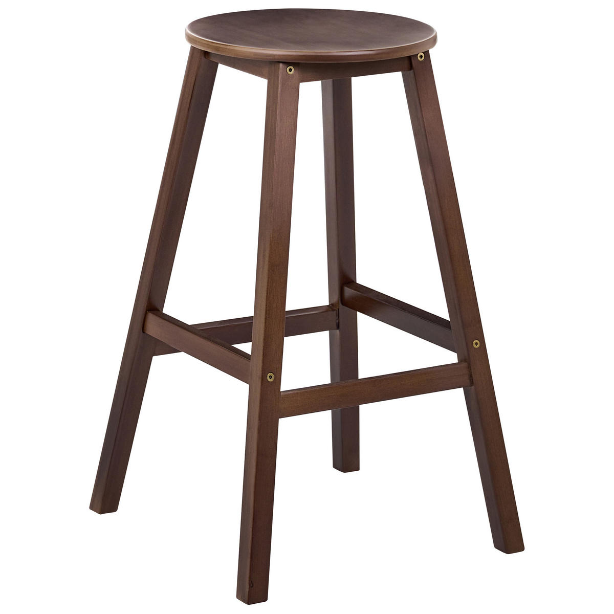 SCAUNE DE BAR set de 2 maro Ancelle - maro închis, lemn (40/65/40cm) - Beliani