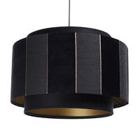 HÄNGELEUCHTE Gold 40/27 cm - Schwarz, Kunststoff (40/1/27cm) - ONZENO
