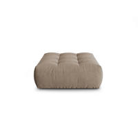 POUF Bloom aus Samt hellbraun - Hellbraun, Textil (101/42/110cm) - Micadoni