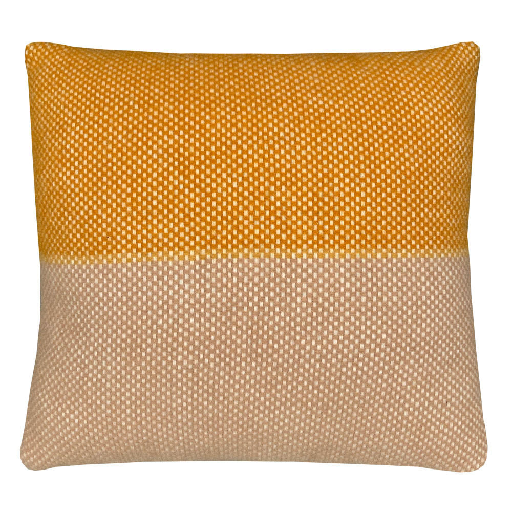 Malagoon Wollkissen Gelb 45x12x45 cm