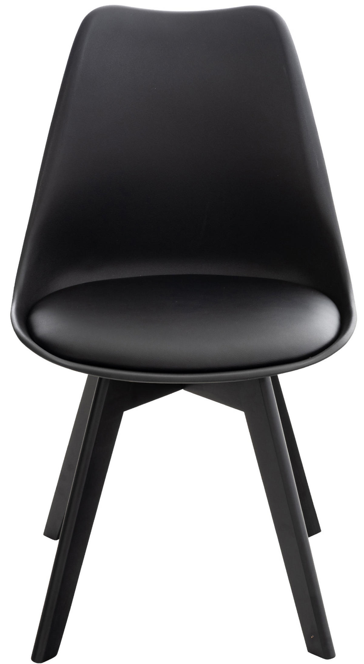 ESSZIMMERSTUHL Lines, schwarz/schwarz - Schwarz, Holz/Textil (49/83/50cm) - TPFLiving