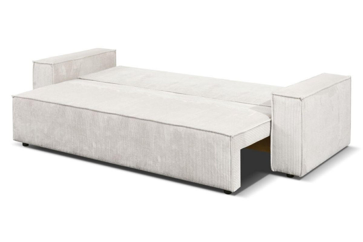 SOFA Passio III 250 x 105 cm, mit Schlaffunktion und Bettkasten, beige - Beige, Kunststoff (250/98/105cm) - Margaret Hadas24