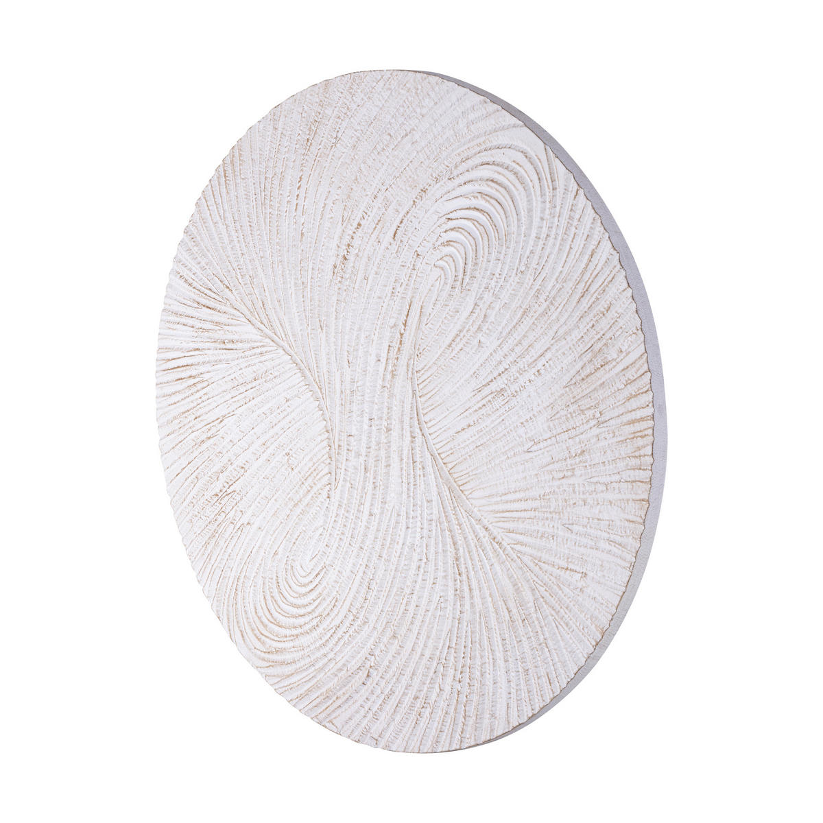WANDPANEEL Wiktor Weiß 120/2.5/120cm - Weiß, Holz (2.5/120/120cm) - PTMD Collection