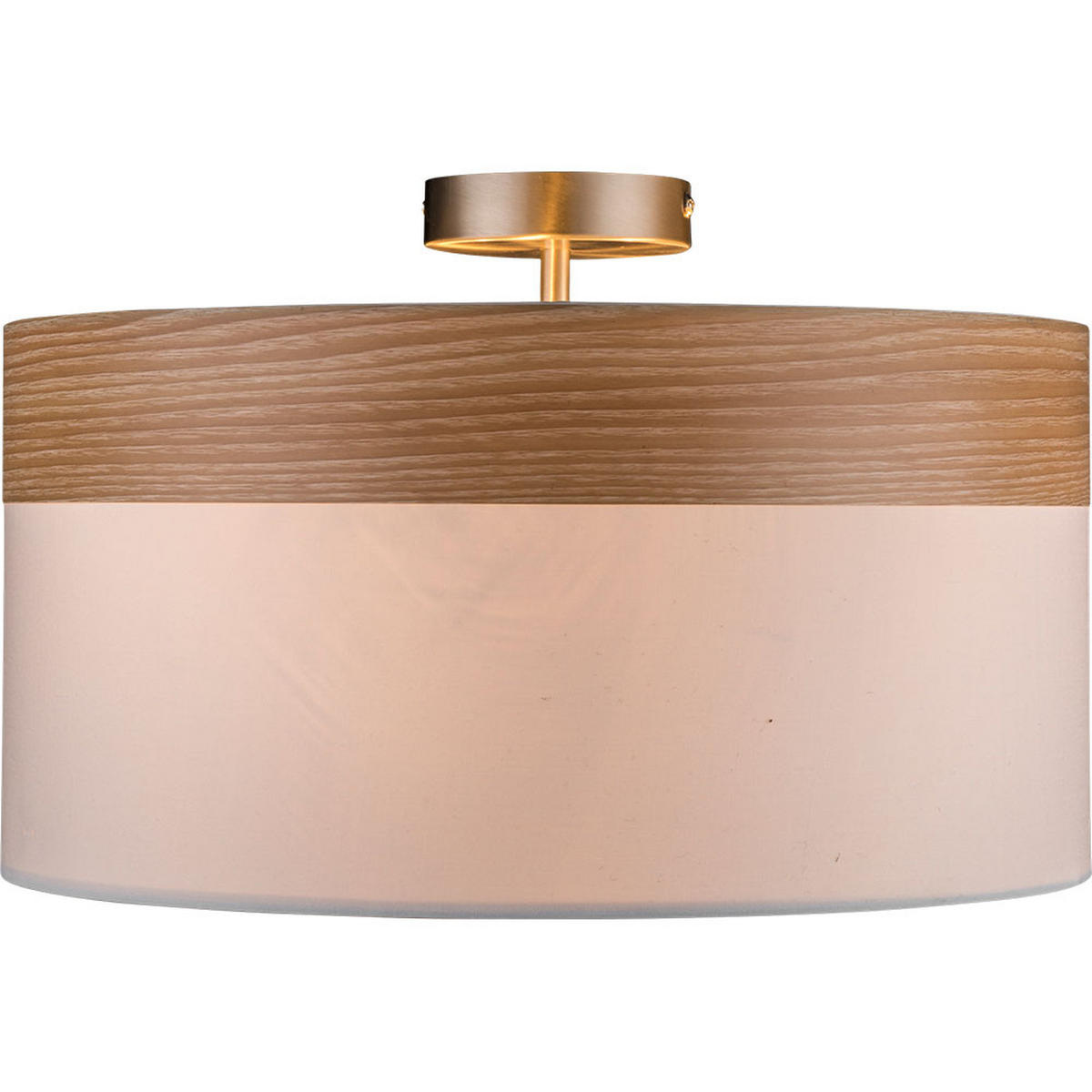 DECKENLEUCHTE Chipsy Holzoptik Beige - Beige, Holz (40/40/25cm)