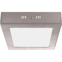 LED DECKENLEUCHTE Corvus Silber Metall Glas - Silberfarben, Glas (12/12/4cm) - Globo Lighting