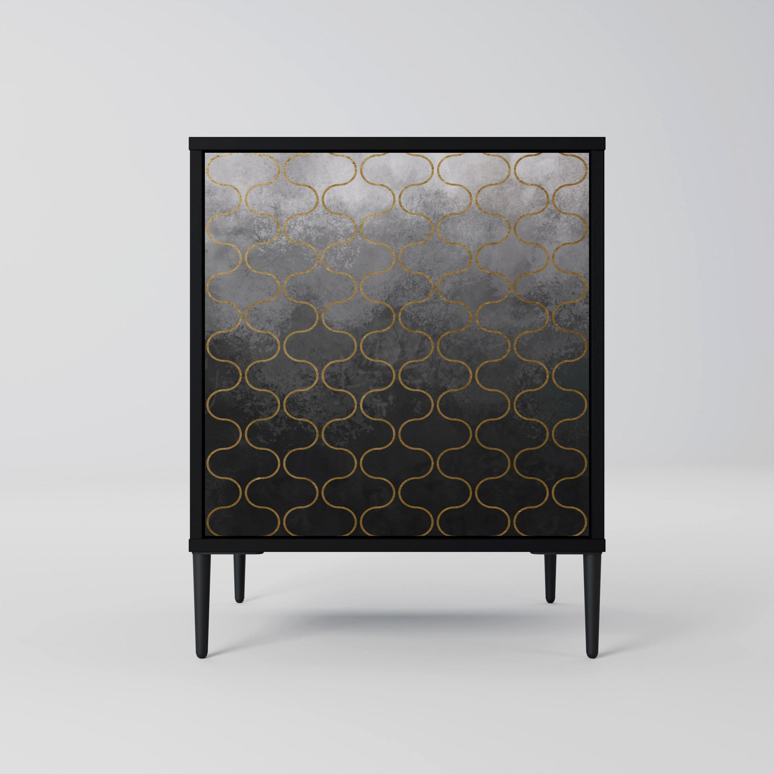 SpaceRebels Sideboard Schwarz 57.5x72.5x42 cm