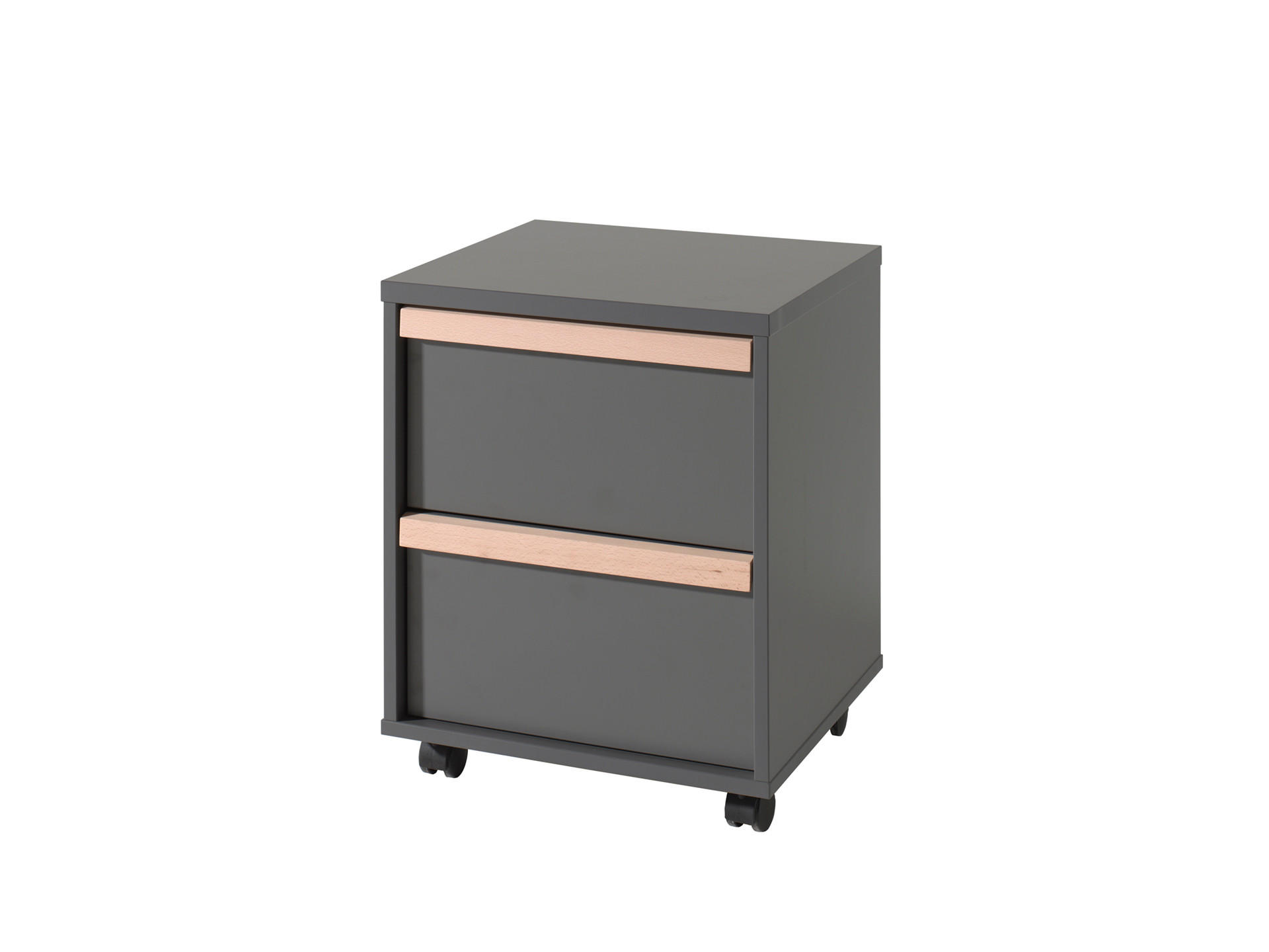 NACHTTISCH LONDON Grau 49x40x60 cm - Grau, Holzwerkstoff (49/60/40cm) - FURNLUX