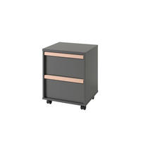 NACHTTISCH LONDON Grau 49x40x60 cm - Grau, Holzwerkstoff (49/60/40cm) - FURNLUX