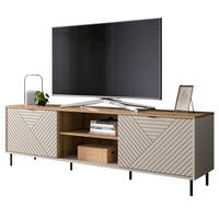 TV-LOWBOARD Kaschmir, Evoke Eiche 184 x 55 cm, TV Unterteil in modernem Design - Kaschmir/Eichefarben, Holzwerkstoff/Metall (184/55/40cm) - Inn.Furn