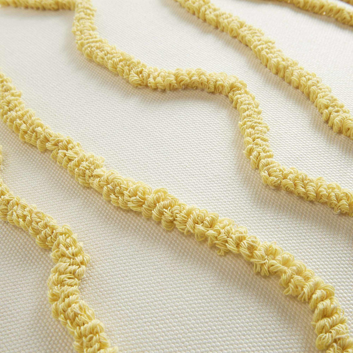 ZIERKISSENHÜLLE WAVY - Gelb, Textil (45/45cm) - Tom Tailor