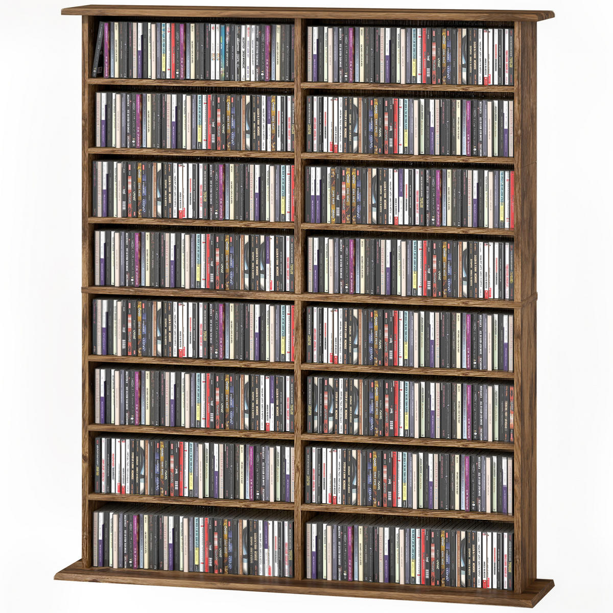 CD-REGAL DE-14530 16 Fächer, verstellbare Böden Marron - Braun, Holzwerkstoff (24/126.3/106.5cm) - ComfortXL