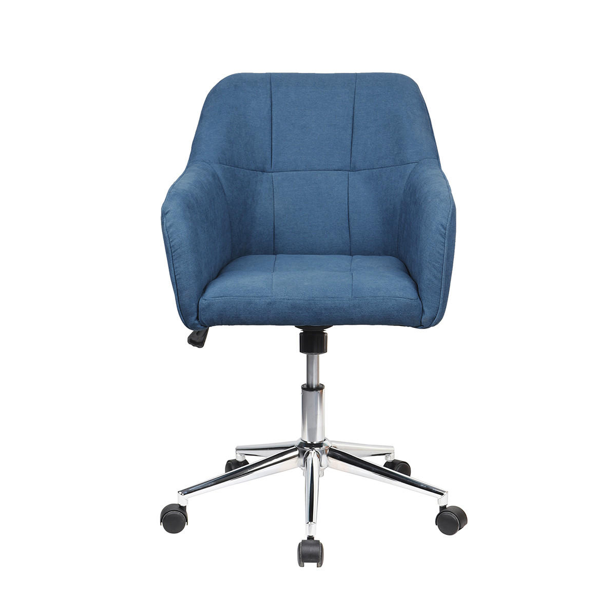 DREHSTUHL JAKE Stoffbezug dunkelblau - Blau, Textil (61/95/57cm) - SVITA