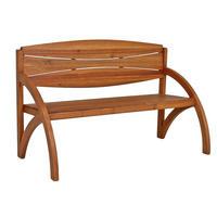 GARTENBANK Havana Terrassenbank - Braun, Holz (140/90/66cm) - DELUKE