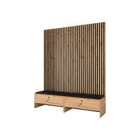 GARDEROBE Balma V - Schwarz Hochglanz, Holzwerkstoff (170/206/44cm) - MIRJAN24