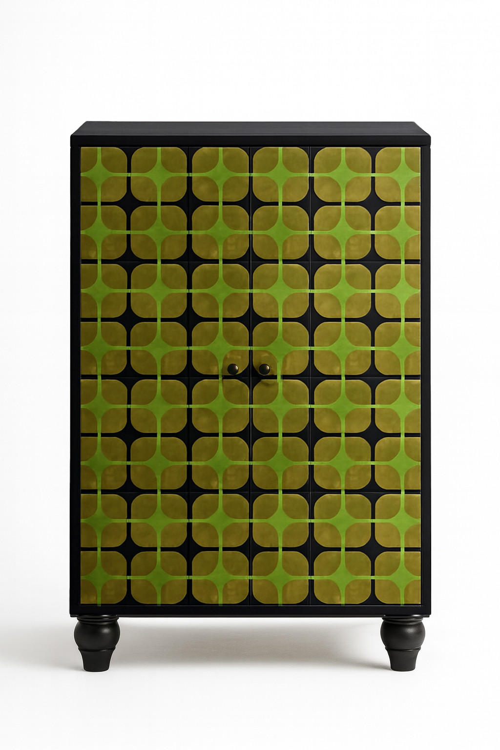 SCHRANK SIDEBOARD mit 2 Türen MARCUS - Olivgrün, Holzwerkstoff (75/127/45cm) - RNT By Really Nice Things