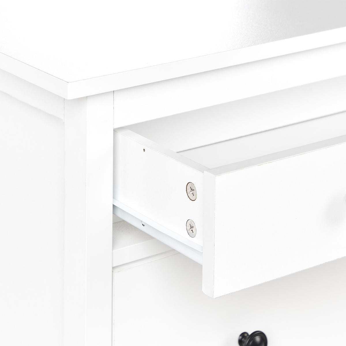SCHUHSCHRANK Weiß Gibson - Weiß, Holzwerkstoff (89/127/30cm) - Beliani