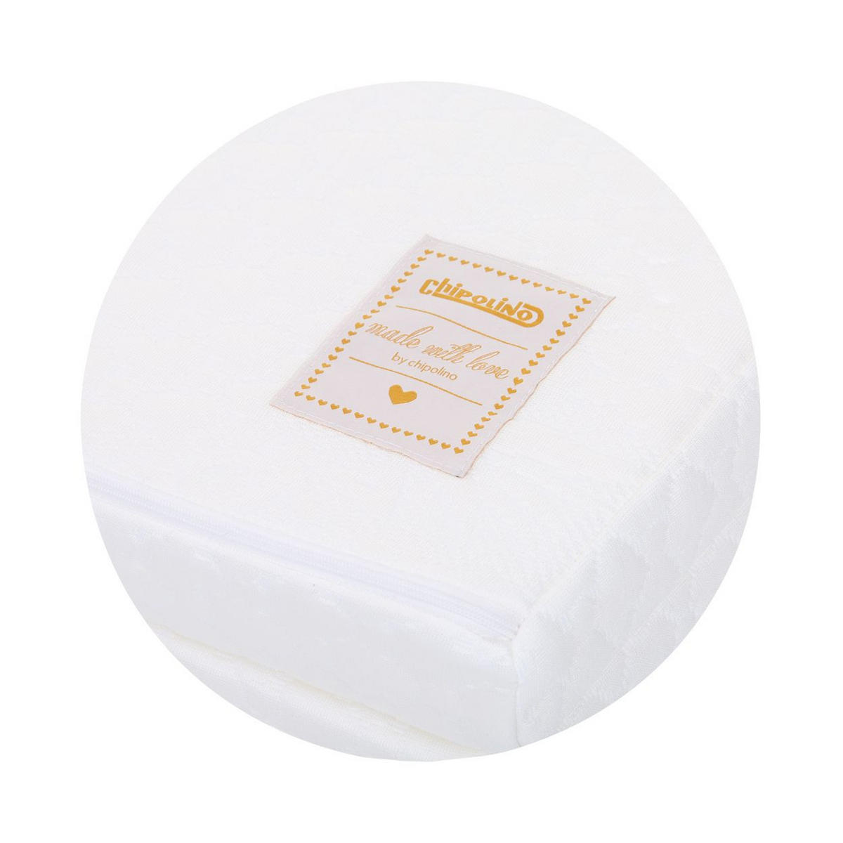 KLAPPMATRATZE Aloe 120 x 60 x 6 cm weiß Maße 120 x 60 x 6 cm, hypoallergen - Weiß, Textil - Chipolino