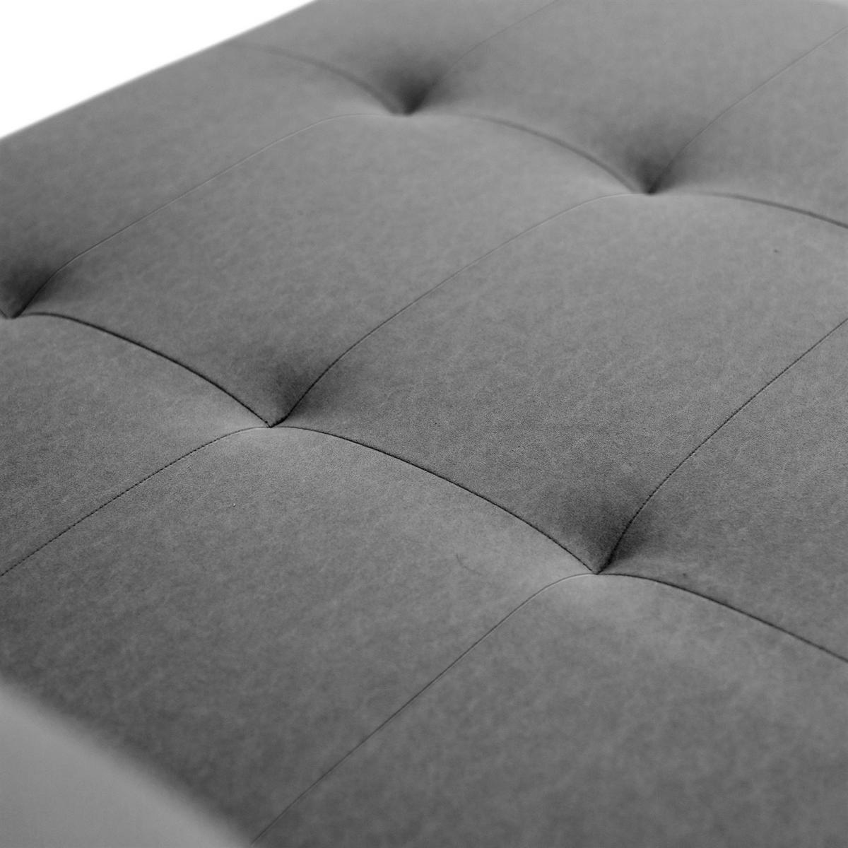 ECKSOFA APOLLO L mit Schlaffunktion und Bettkasten – rechte Seite - Graphitfarben, Textil (246/188cm) - Lookway