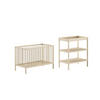 BABYZIMMER Set Kara-lynn 1 Komplettset Massivholz Buche Natur - Buchefarben, Holz (203/95/64cm) - 58aufmkessel