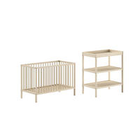 BABYZIMMER Set Kara-lynn 1 Komplettset Massivholz Buche Natur - Buchefarben, Holz (203/95/64cm) - 58aufmkessel
