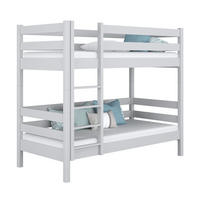 ETAGENBETT N01 Grau 90/190 - Grau, Naturmaterialien/Holz (90/190cm) - N-Wood