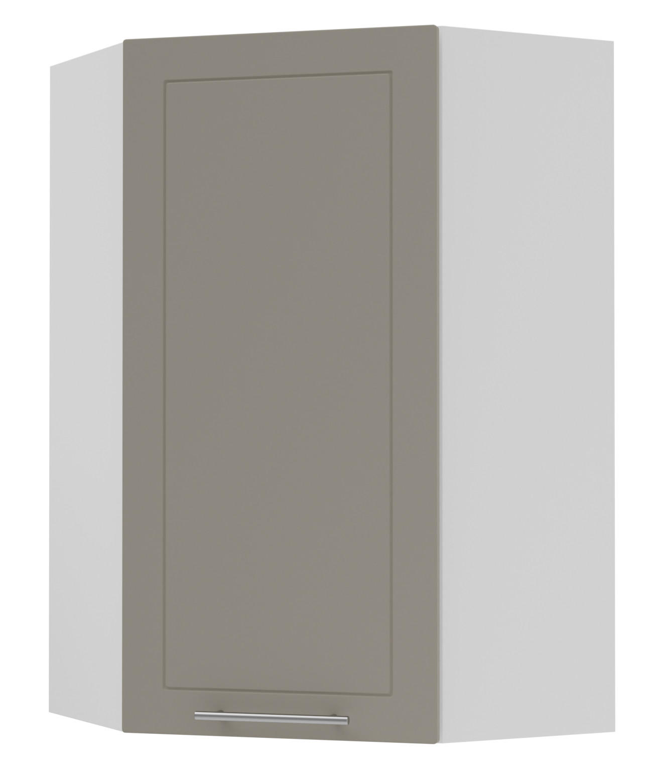 KÜCHENHÄNGESCHRANK Kvantum W4/10/60 Beige Matt / Weiß Matt 60 / 60 / 96cm - Beige/Weiß, Holz/Holzwerkstoff (60/96/60cm) - Feldmann-Wohnen