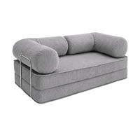 MINIMALISTISCHES Design Sofa für das Wohnzimmer Grau - Grau, Textil (200/70/100cm) - SURB