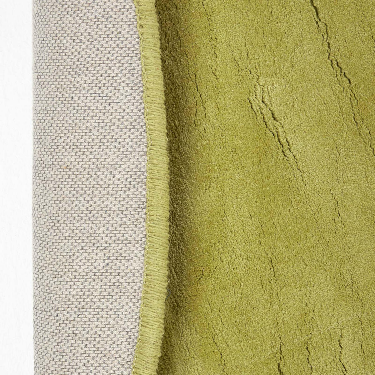 KURZFLOR-TEPPICH rund getuftet 150 cm - Grün, Textil (150/150cm) - Homescapes