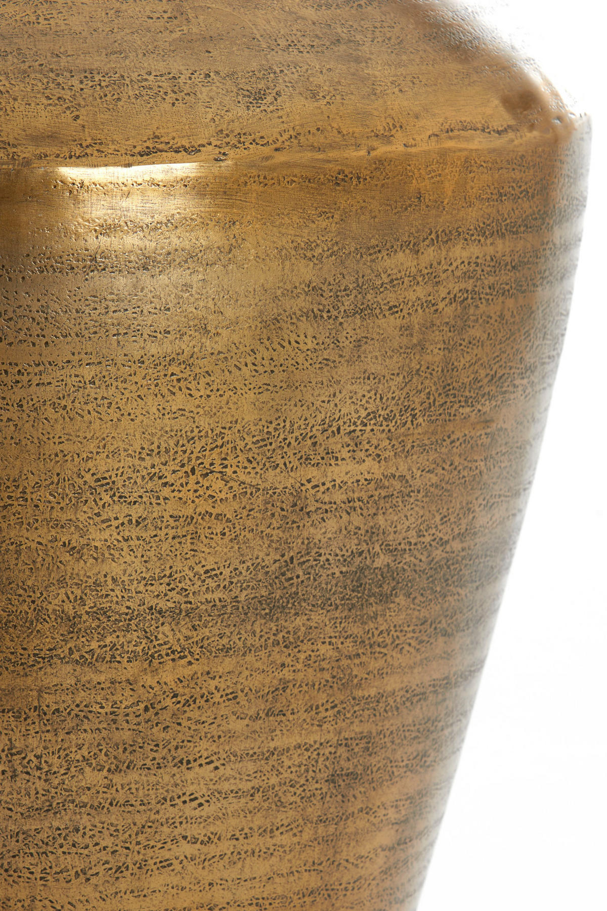 VASE Louie Bronze Ø50/50 cm - Bronzefarben, Metall (50cm) - Light & Living