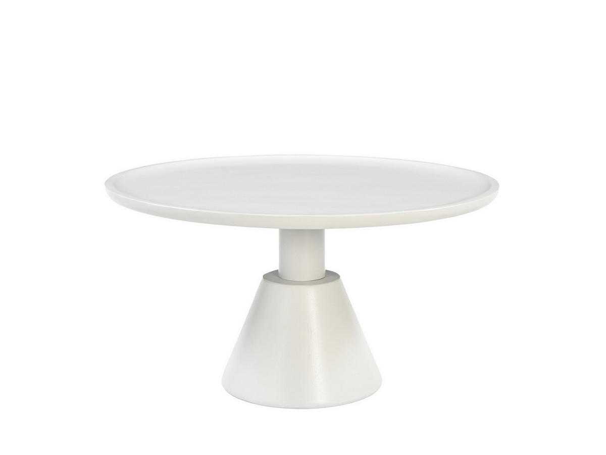 COUCHTISCH Jade Mangoholz Weiss Creme - Creme, Holz (75/75/40cm)