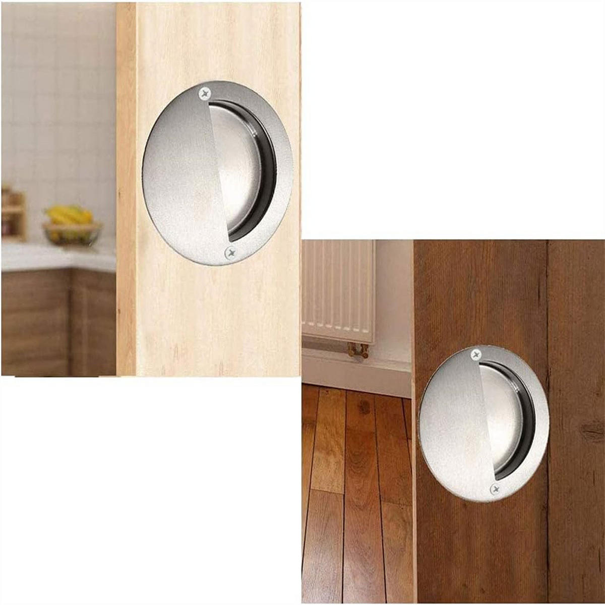 MÖBELGRIFF Silber 4er-Set 50 mm - Silberfarben, Metall (5/5/5cm)