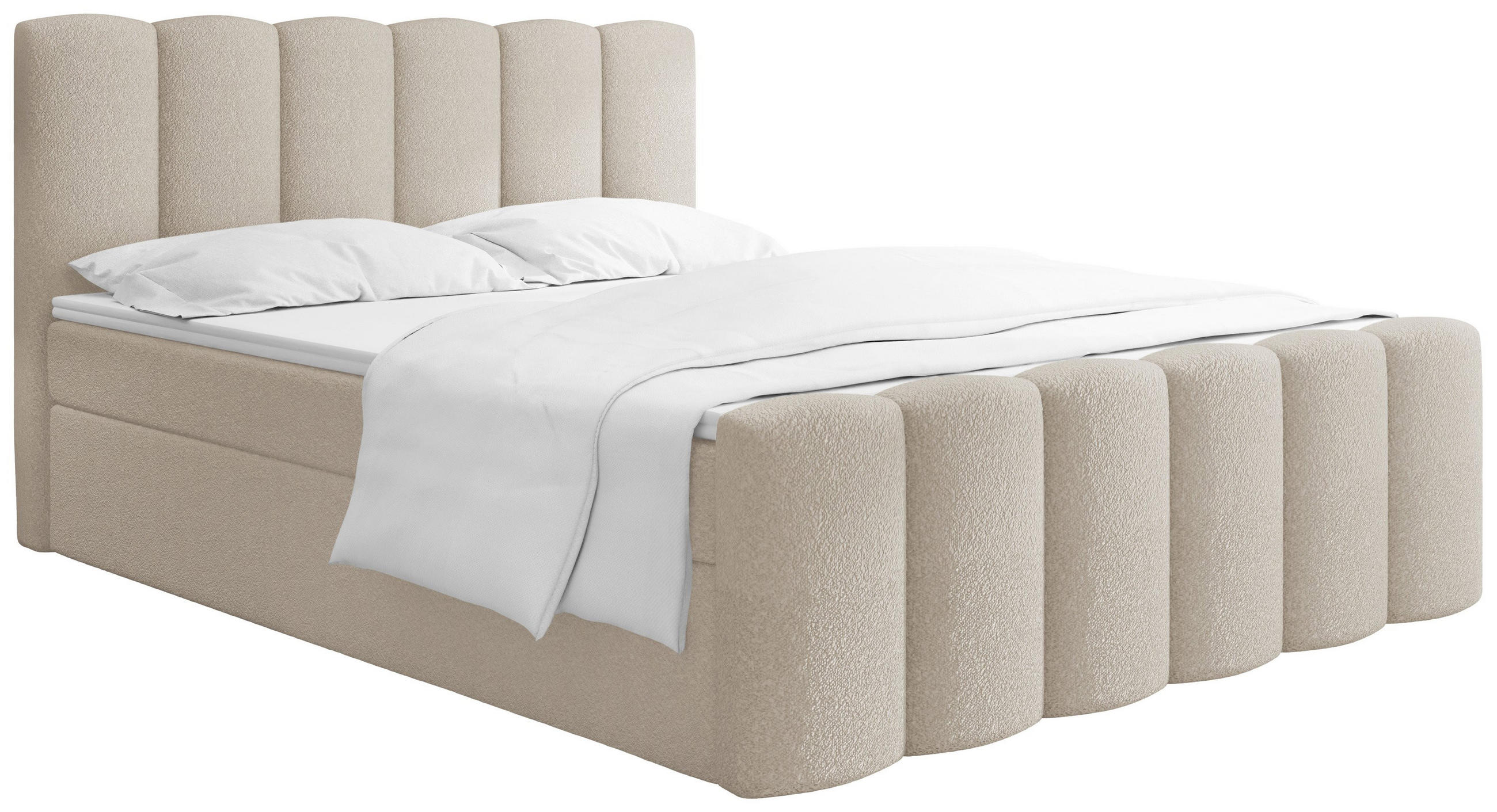 WFL Group Boxbett Beige 180x200 cm