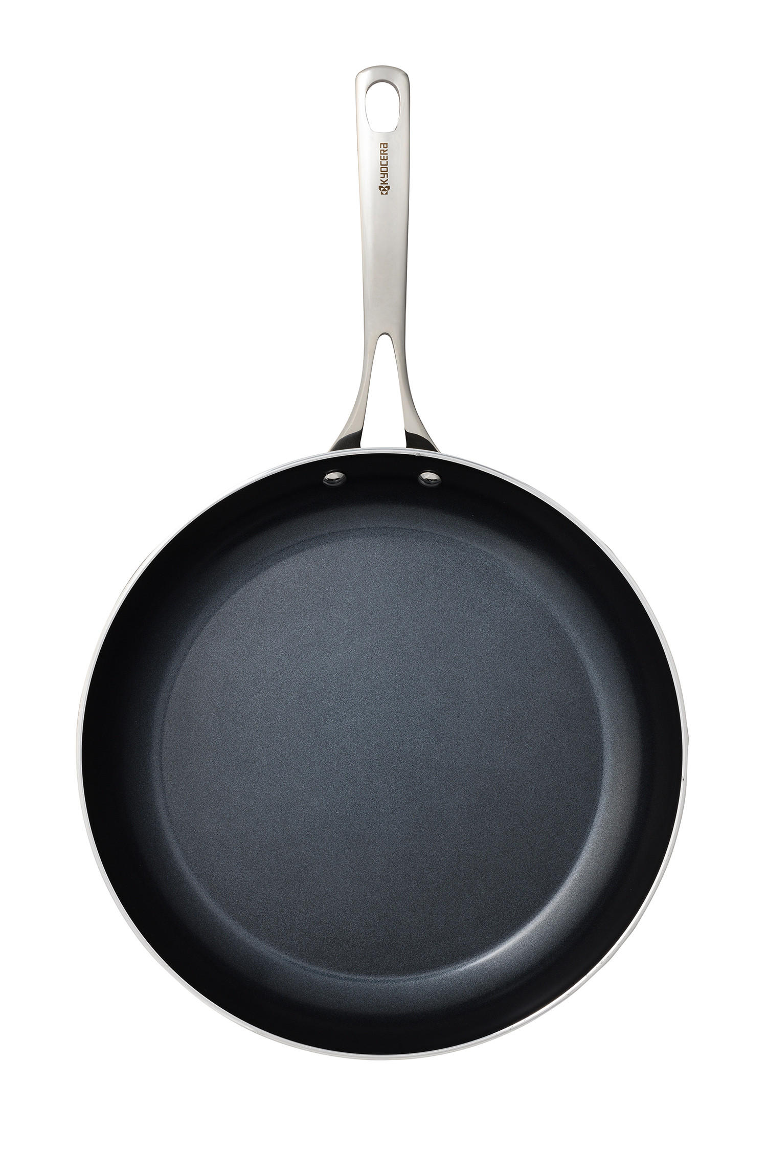 BRATPFANNE mit Keramikbeschichtung 30 cm, Edelstahlgriff - Anthrazit, Metall (30.5cm) - Kyocera