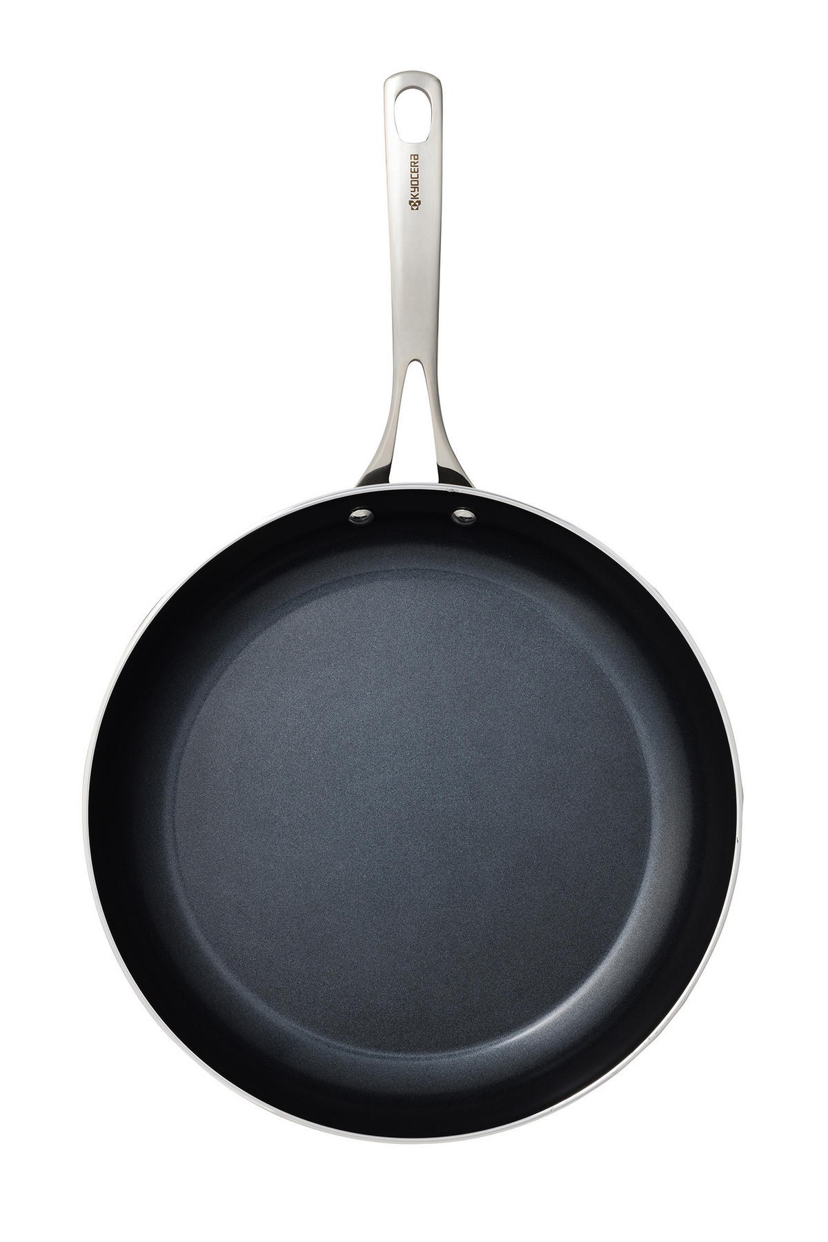 BRATPFANNE mit Keramikbeschichtung 30 cm, Edelstahlgriff - Anthrazit, Metall (30.5cm) - Kyocera