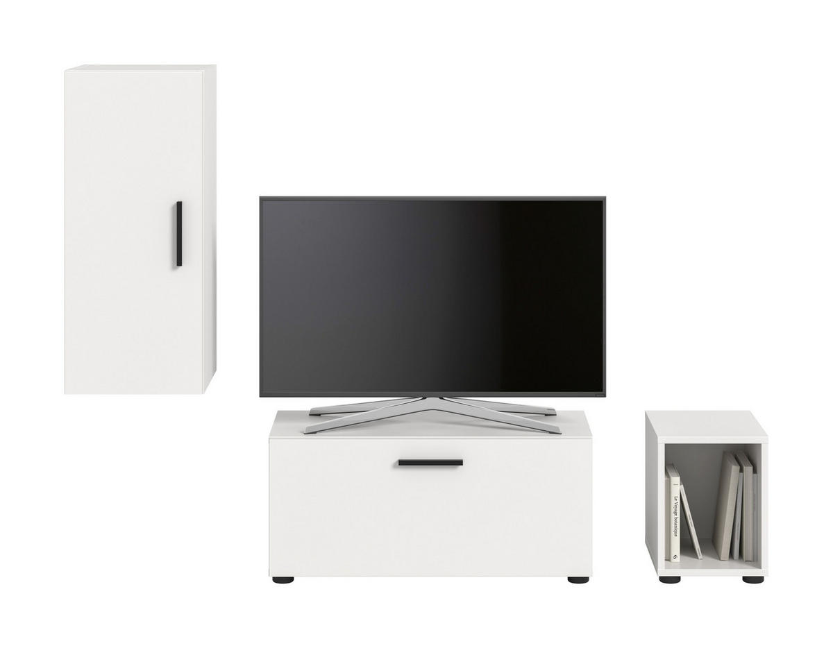 WOHNWAND The One weiß 75/34/34 cm - Weiß, Holzwerkstoff (75/34/34cm) - Xonox