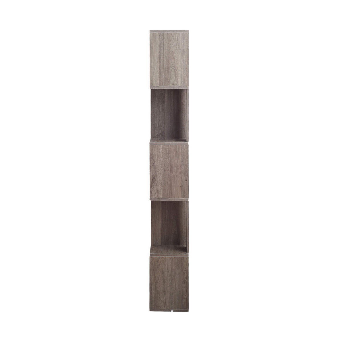 BÜCHERREGAL Grau 24/60/169 cm - Grau, Holzwerkstoff (24/169/60cm) - Mobili Rebecca