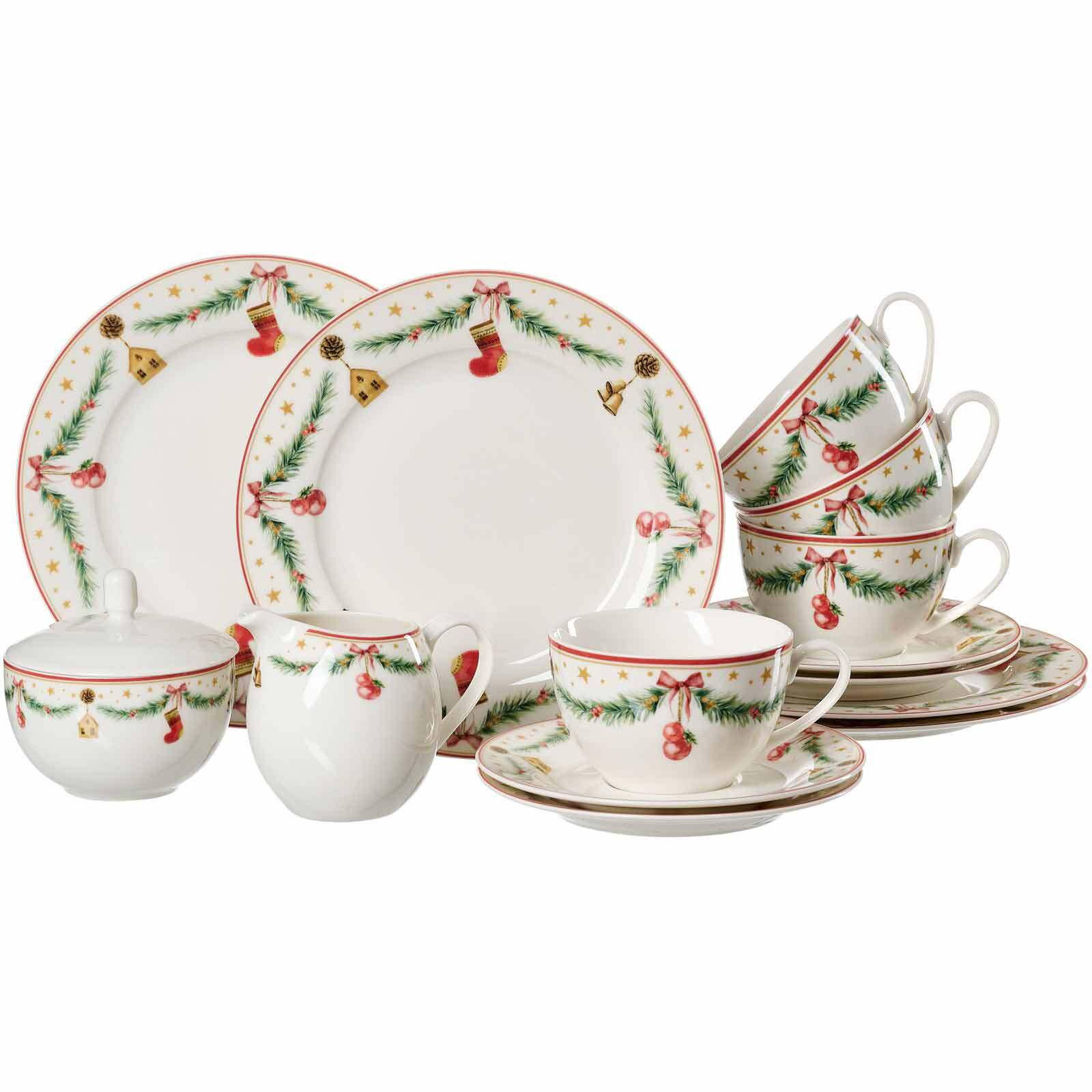 KAFFEESERVICE Holly bunt 14er Set - Multicolor, Keramik (20.3/23.3/21.6cm) - Ritzenhoff Breker