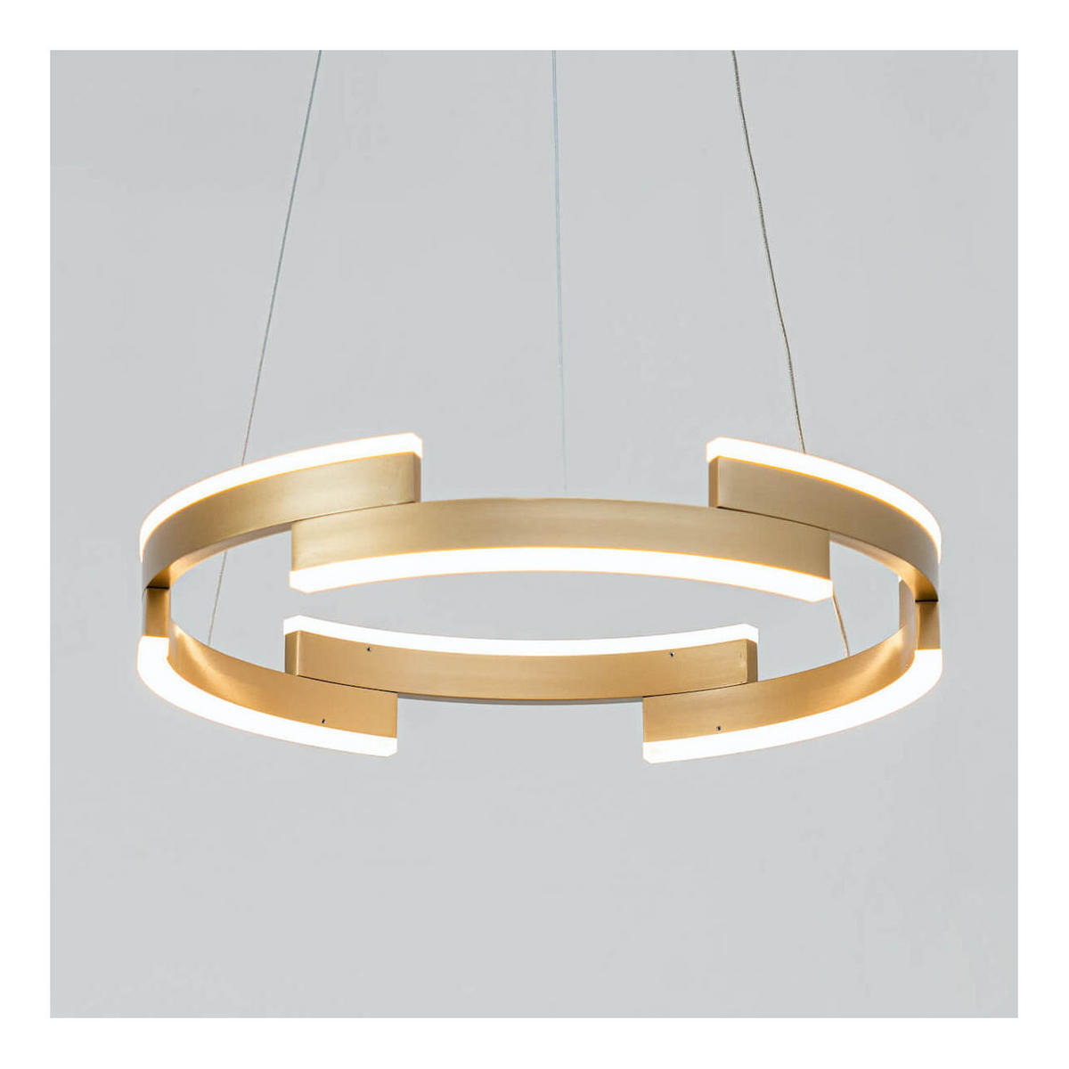 HÄNGELEUCHTE Ola, Gold / Messing, 120cm - Goldfarben, Metall (120/6/120cm) - KOSILUM