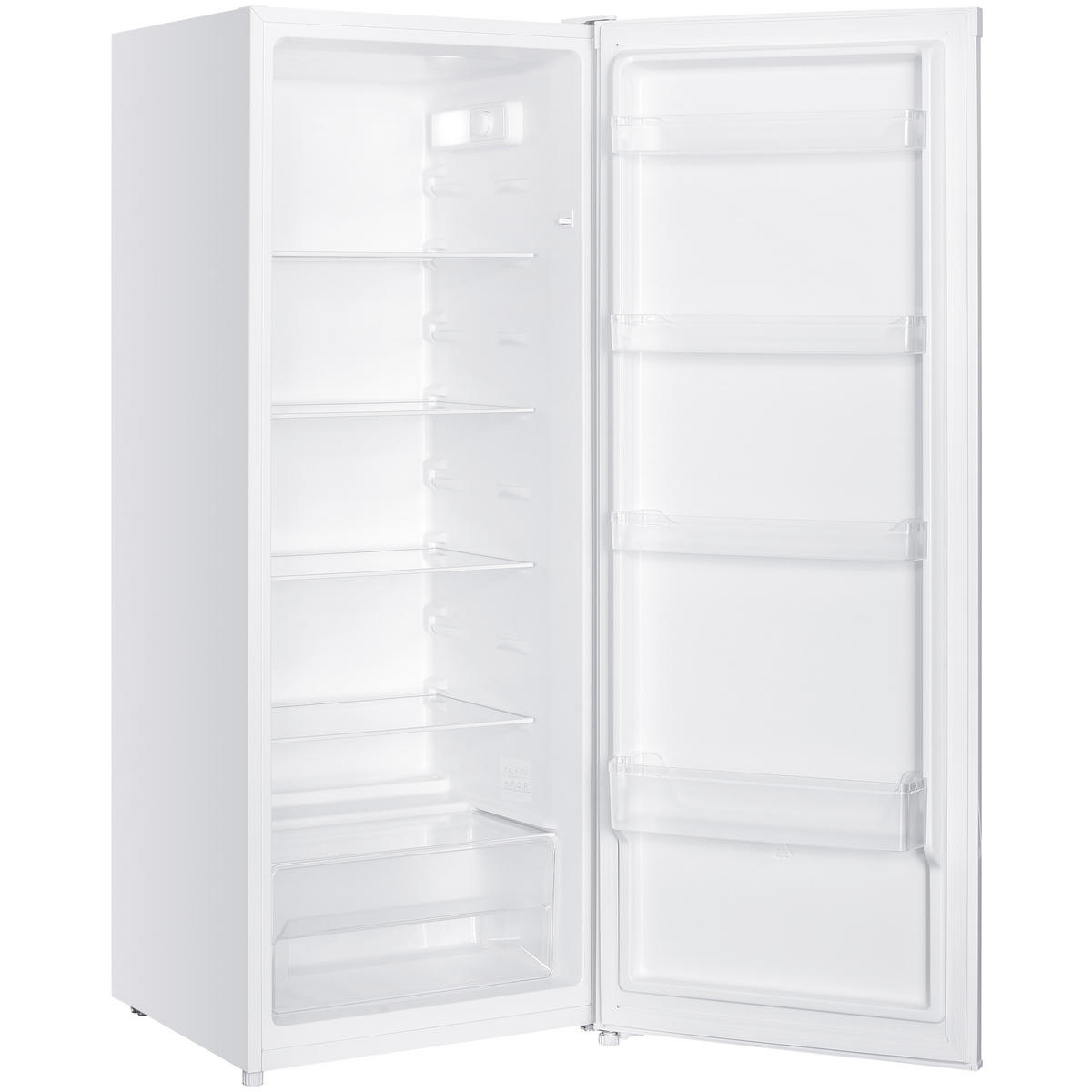 KÜHLSCHRANK CS2422E-W ohne Gefrierfach groß - 242 Liter, freistehend, 143 cm hoch, weiß - Weiß, Glas/Kunststoff (54.5/143/55.5cm) - homeX