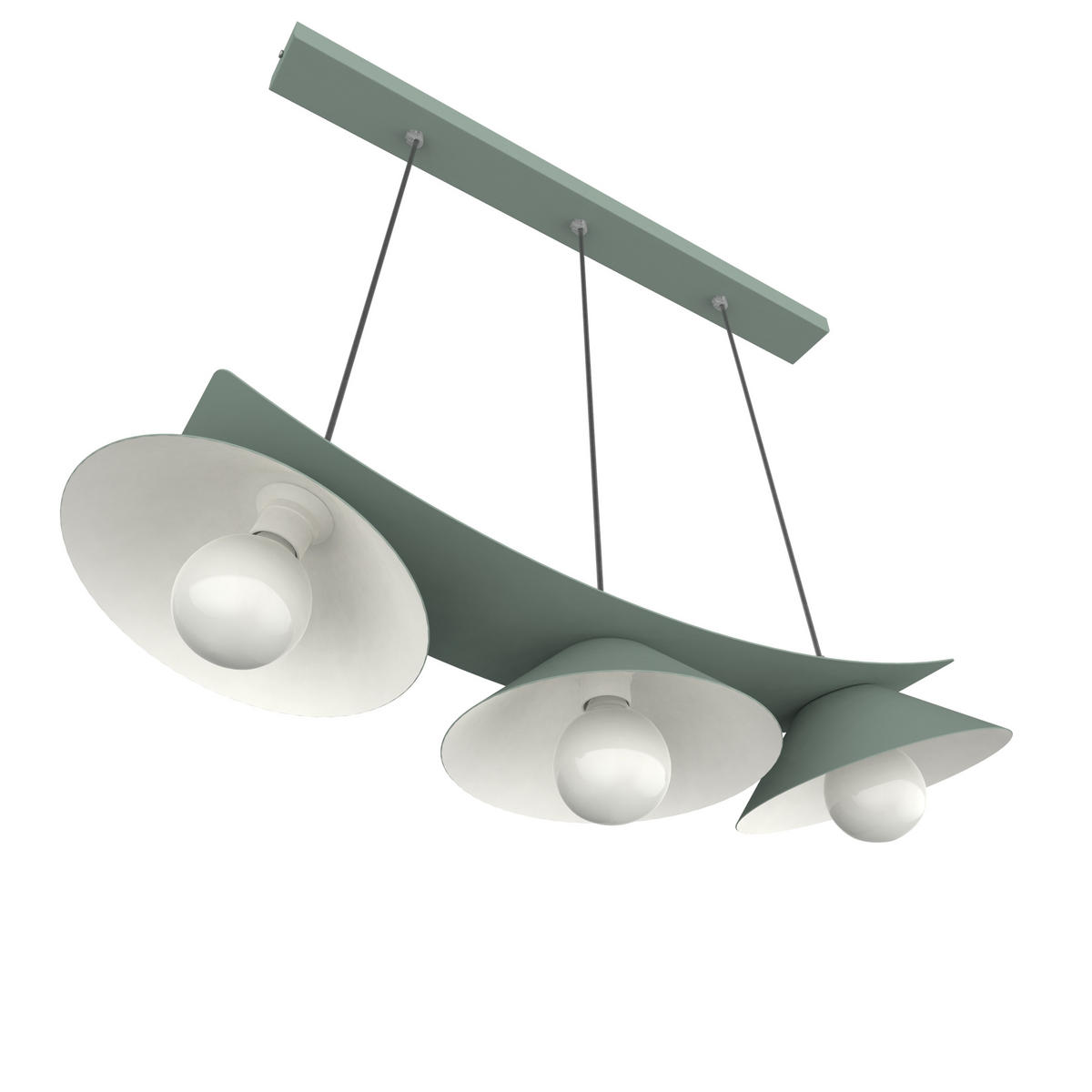 HÄNGELEUCHTE Miller X3 - Grün, Metall (70/25/16cm) - Lumicom