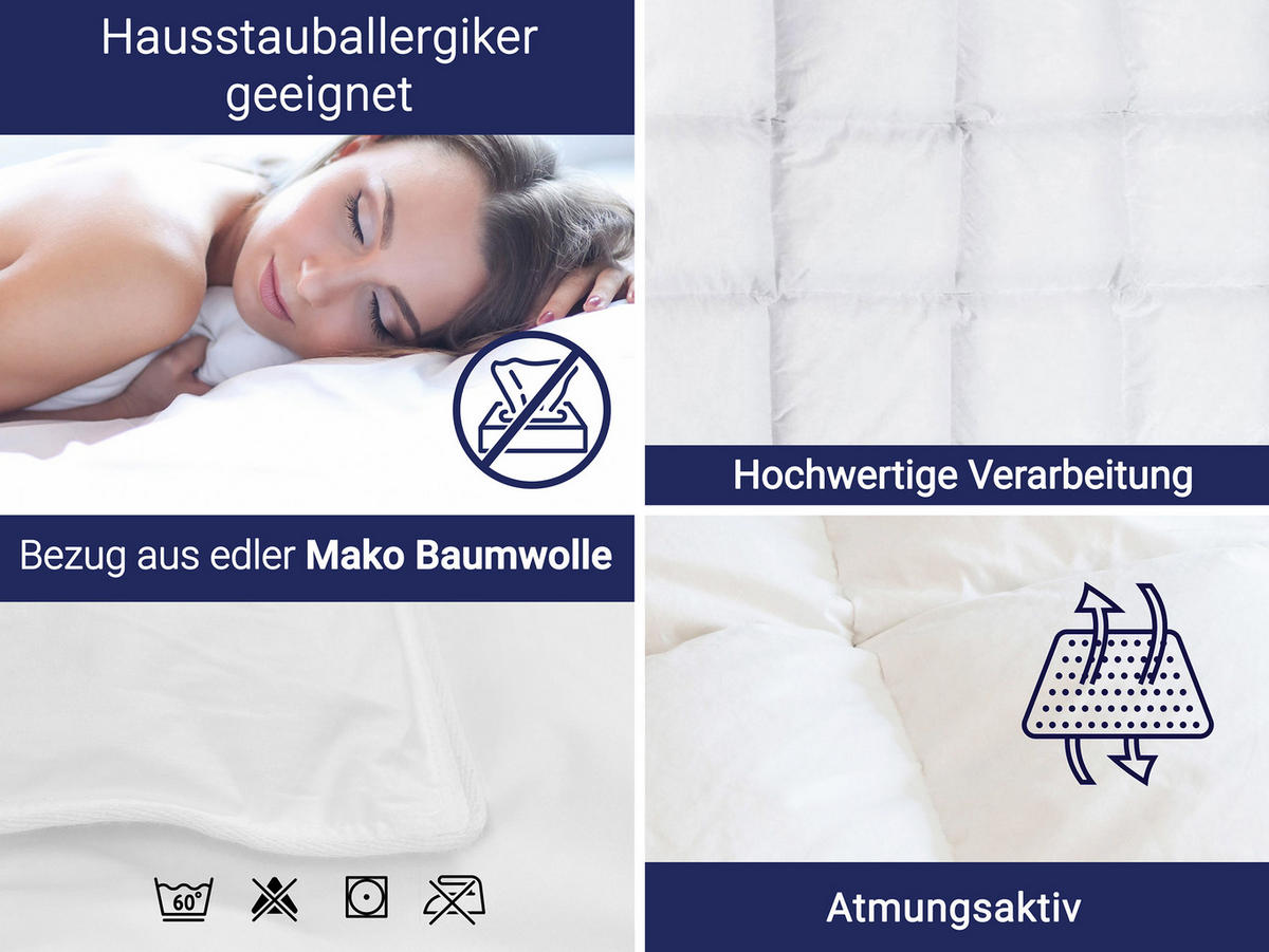 BETTDECKE, 135x200 cm, 100% Baumwolle, Weiß - Weiß, Textil (135/200cm) - Zollner