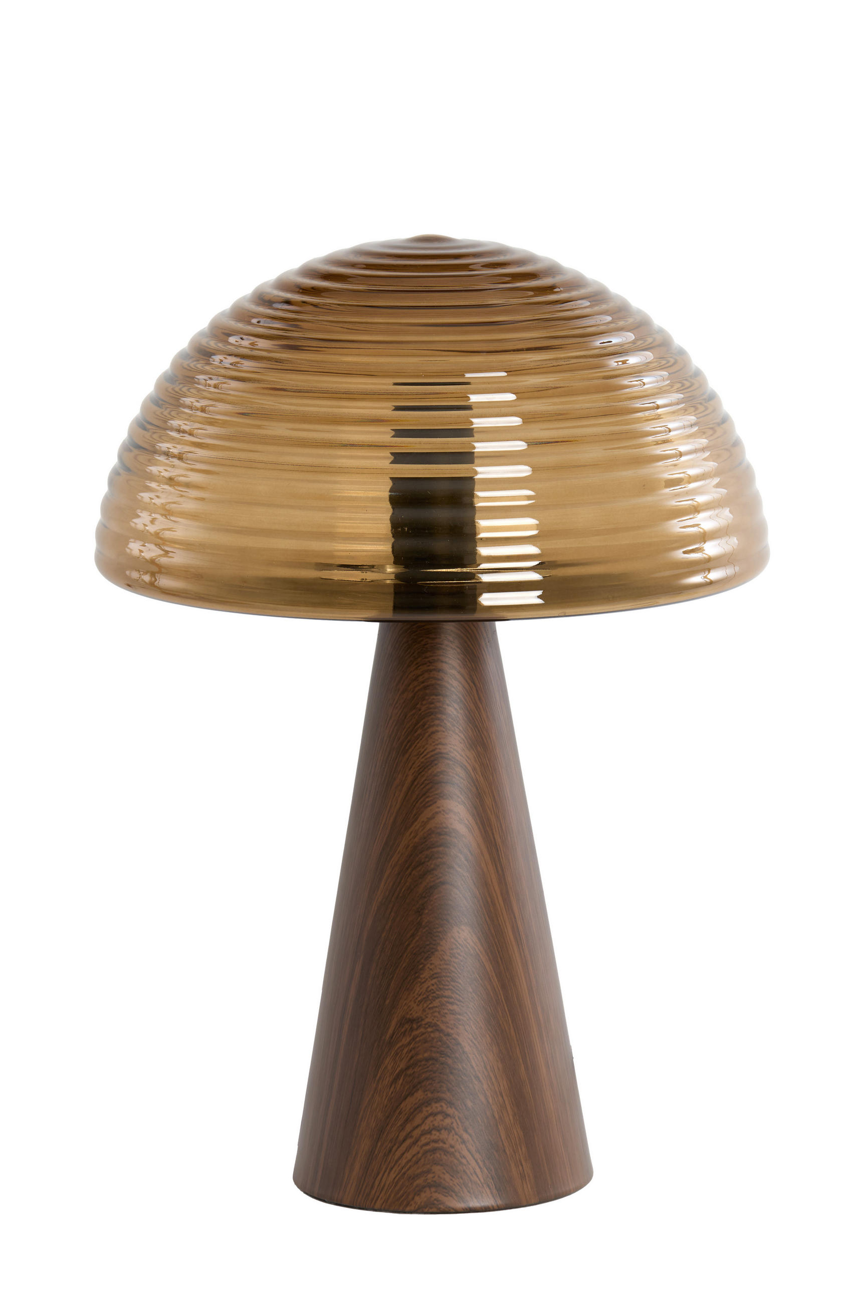 TISCHLAMPE Mueda Braun Ø30/43 cm - Braun, Metall (30/30/43cm) - Light & Living