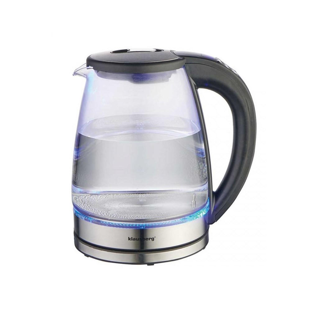 WASSERKOCHER ELEKTRISCH Silber 22/19/25 cm KB7887 - Silberfarben, Metall (19/25/22cm) - Klausberg 