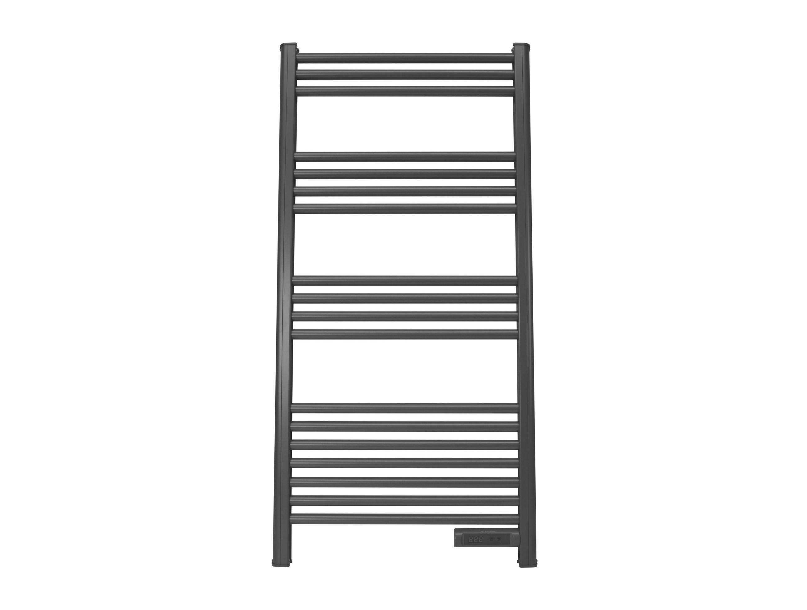 HANDTUCHTROCKNER Grau mit Elektrosystem und Wandhalterung 500 W - Grau, Metall (54/107/4cm) - Purline