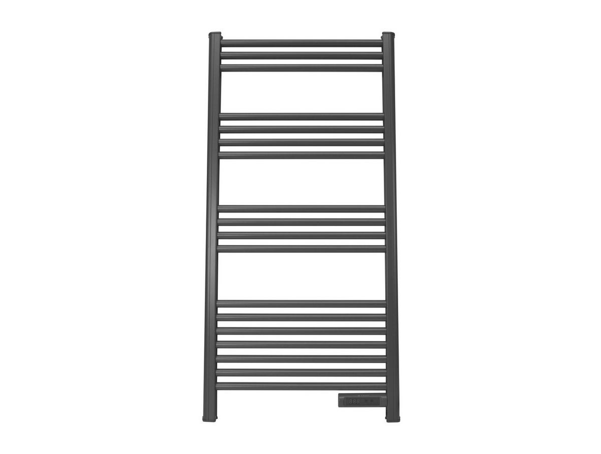 HANDTUCHTROCKNER Grau mit Elektrosystem und Wandhalterung 500 W - Grau, Metall (54/107/4cm) - Purline