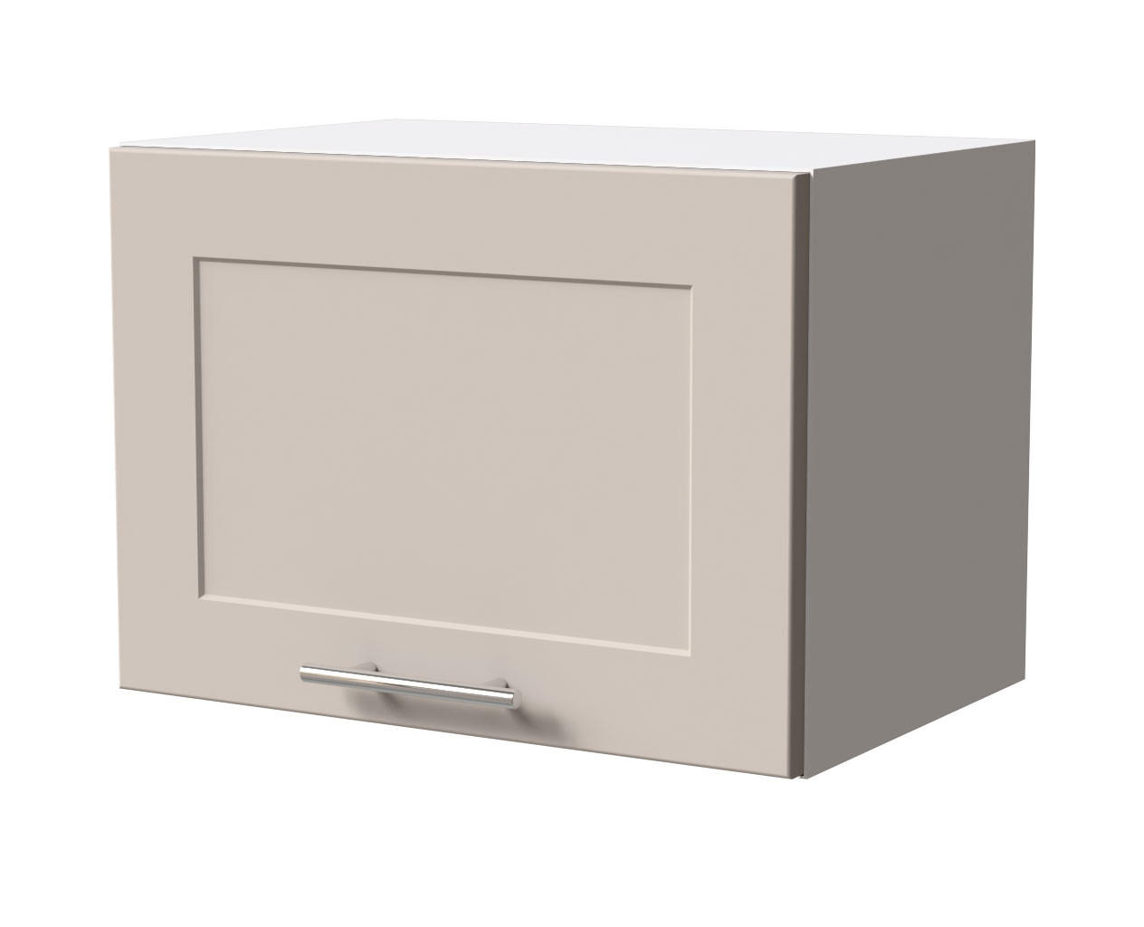 KLAPPHÄNGESCHRANK Oslo W4B/50 Weiß / Kaschmir Matt 50 / 32,5 / 36cm - Kaschmir/Weiß, Holz/Holzwerkstoff (50/36/32.5cm) - Feldmann-Wohnen